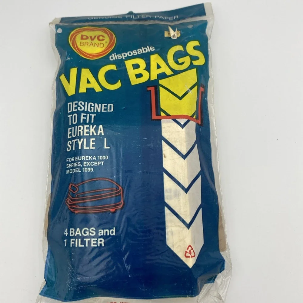 Dvc Brand Vacuum Bags‎ Style L For Eureka 1000 Series Except 1099 Pack Of 4